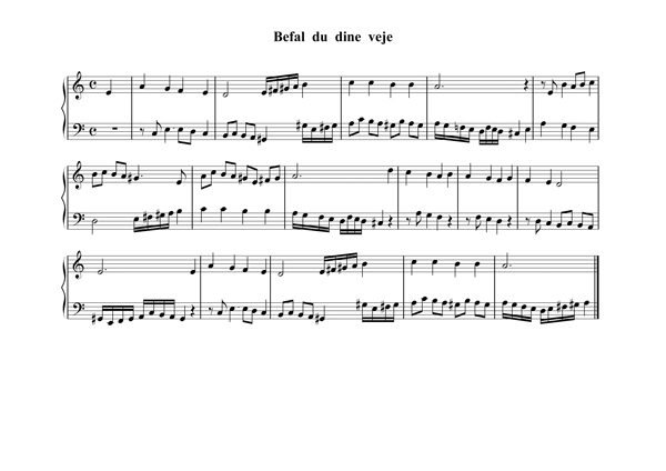 Salmeforspil til "Befal du dine veje" Salmeforspil til "Befal du dine veje"